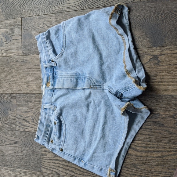 Forever 21 High Waisted Light Blue Jeans Shorts | Size 26 - Picture 3 of 7